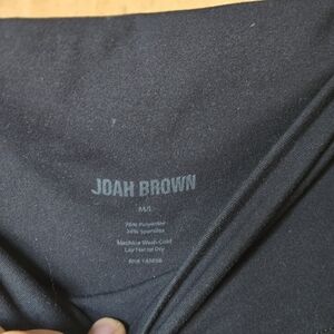 Joah Brown Crop Black Leggings Size M/L